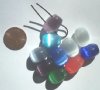 10 12x16mm Fiber Optic Two Hole Faceted Oval Mix